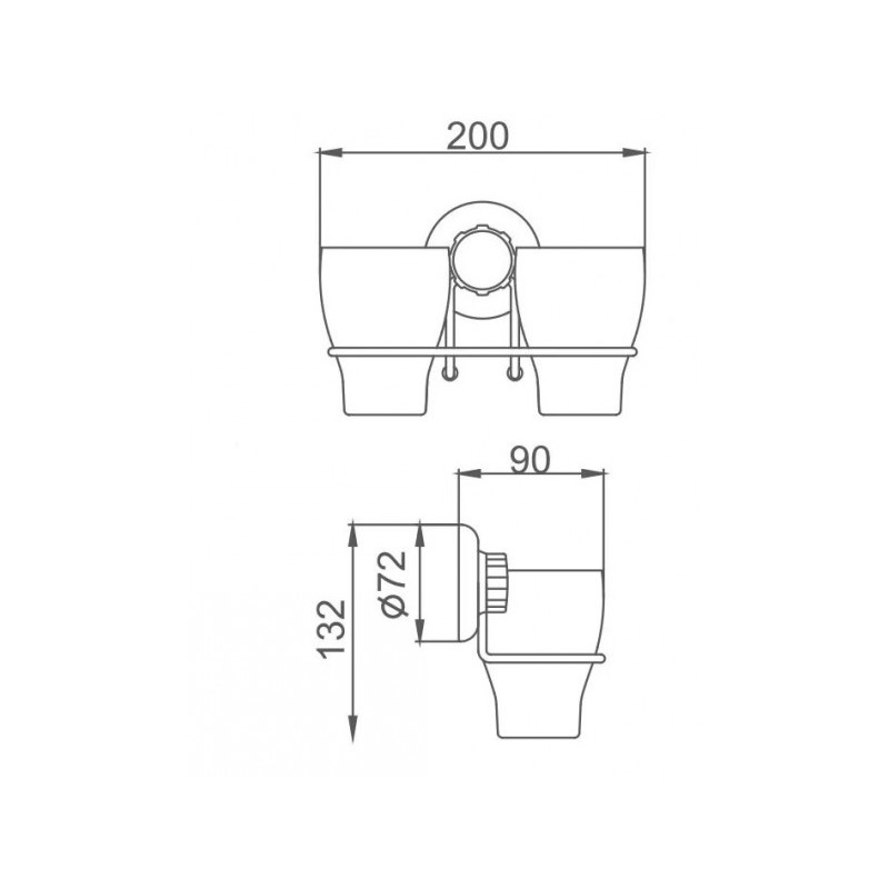 Набор стаканов для зубной щетки и пасты Frap F3908 - размер