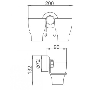 Набор стаканов для зубной щетки и пасты Frap F3908 - размер