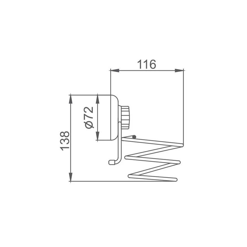 Держатель для фена Frap F3928 - размер