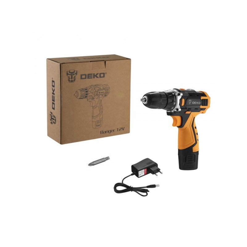 Дрель-шуруповерт Deko Banger Set 1 063-4129 комплектация