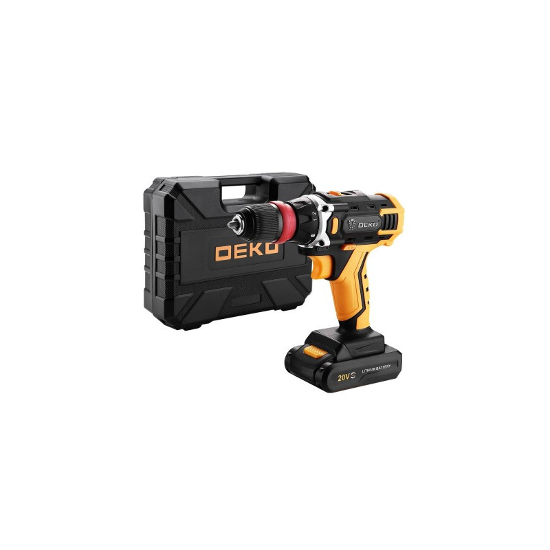 Дрель-шуруповерт Deko DKCD20FU-Li Set 3 063-4177 с кейсом