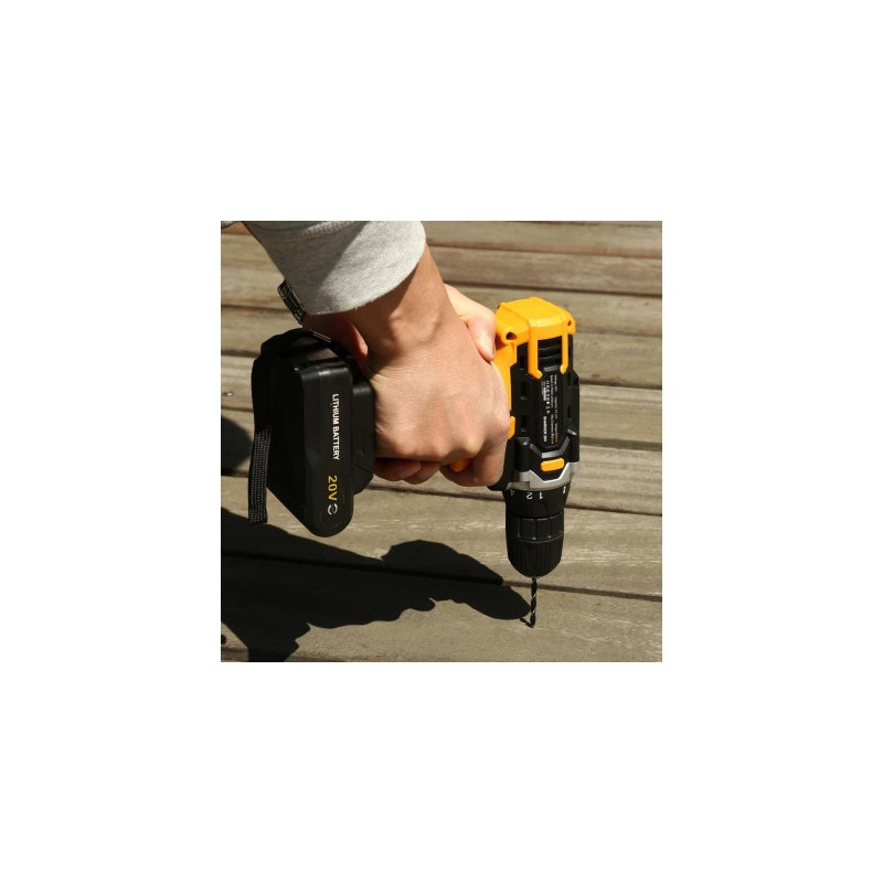 Дрель-шуруповерт Deko DKCD20FU-Li Set 63 063-4175 сверление