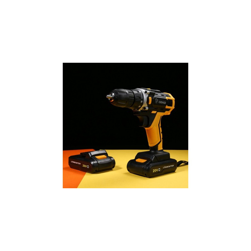 Дрель-шуруповерт Deko DKCD20FU-Li Set 63 063-4175 с аккумуляторами