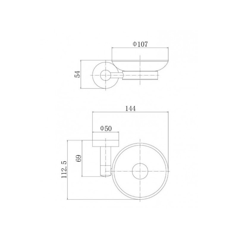 Мыльница Fashun A51502 - размер