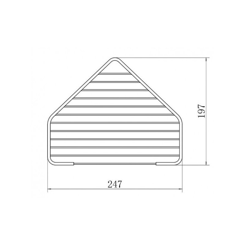 Полка для ванной Fashun A335-1 - размер