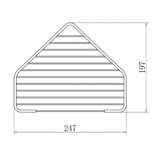 Полка для ванной Fashun A335-1 - размер