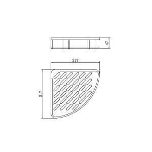 Полка для ванной Fashun A7325-17 - размер