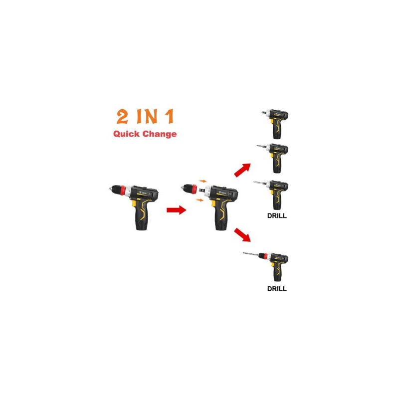 Дрель-шуруповерт Deko GCD12DU3 063-4114 варианты применения