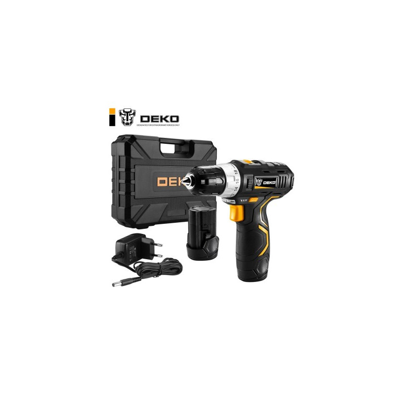 Дрель-шуруповерт Deko GCD12DU3 Set 3 063-4097 комплект