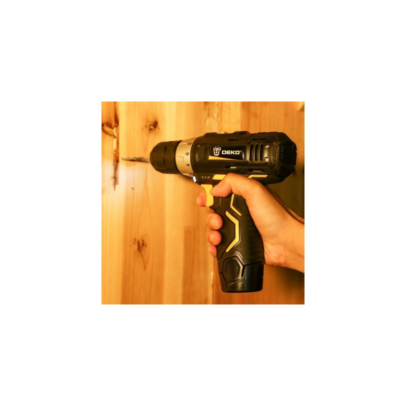 Дрель-шуруповерт Deko GCD12DU3 Set 3 063-4097 сверление