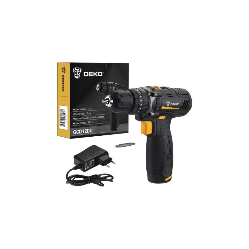 Дрель-шуруповерт Deko GCD12DU 063-4039 комплект