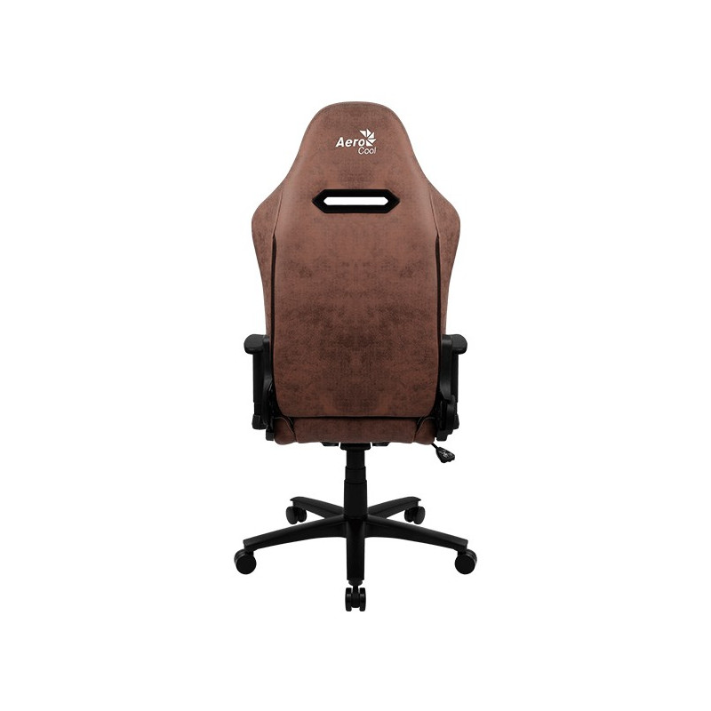 Кресло геймерское Aerocool Duke коричневый вид сзади