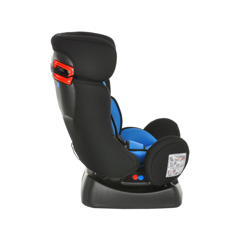 Автокресло Bambola Piloto черный/синий вид сбоку