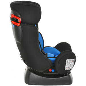 Автокресло Bambola Piloto черный/синий вид сбоку