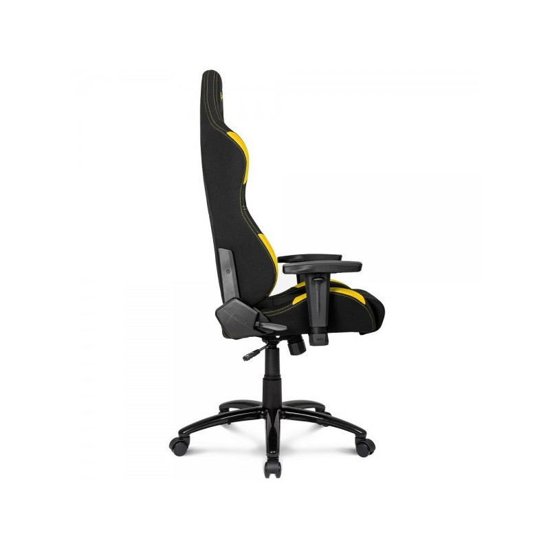 Кресло геймерское AKRacing K7012 черный/желтый вид сбоку