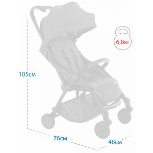 Прогулочная коляска Pituso Smart Berry параметры