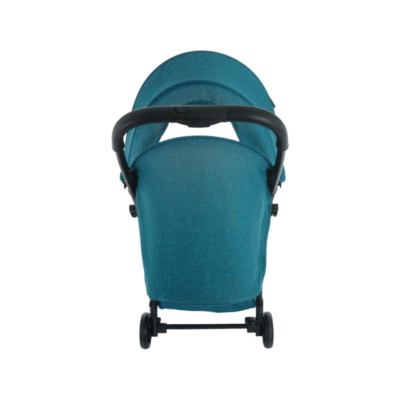 Прогулочная коляска Pituso Smart бирюзовый лён вид сзади
