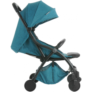Прогулочная коляска Pituso Smart бирюзовый лён вид сбоку