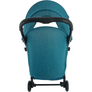 Прогулочная коляска Pituso Smart бирюзовый лён вид сзади