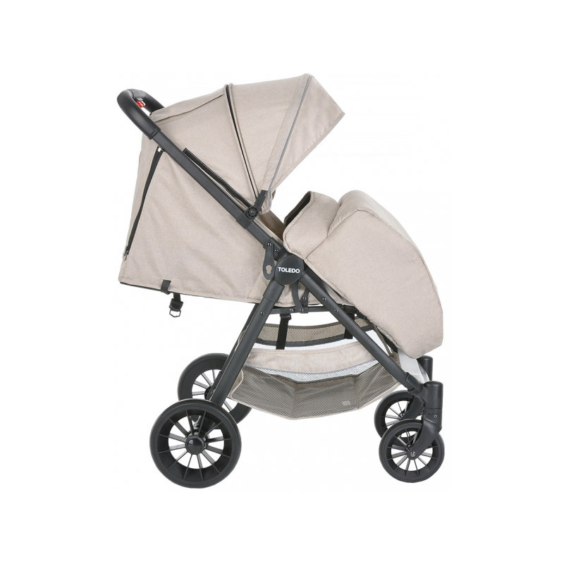 Прогулочная коляска Pituso Toledo капучино с накидкой на ноги