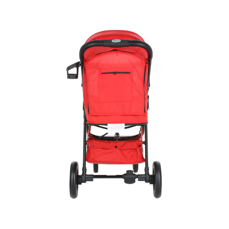 Прогулочная коляска Pituso Toledo красный вид сзади