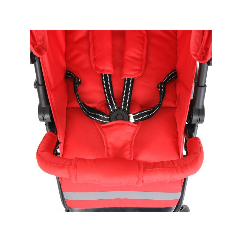 Прогулочная коляска Pituso Toledo красный ремни безопасности