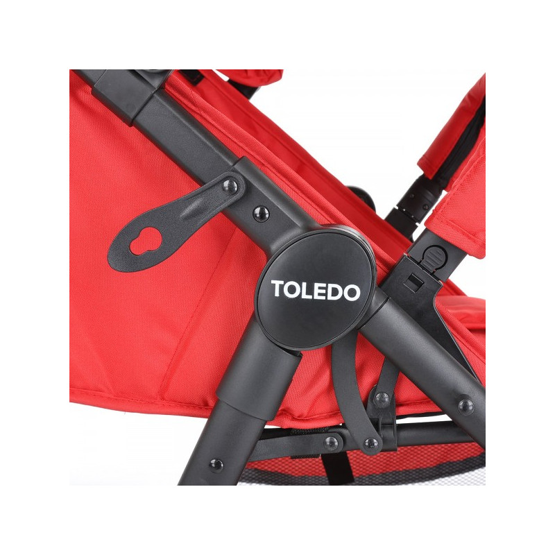 Прогулочная коляска Pituso Toledo красный рама