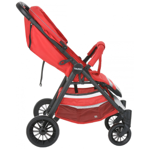 Прогулочная коляска Pituso Toledo красный вид сбоку