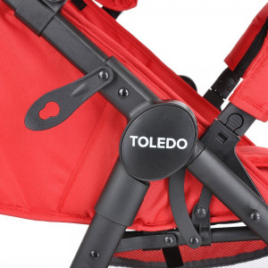 Прогулочная коляска Pituso Toledo красный рама