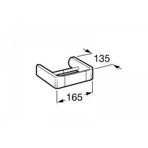 Держатель для туалетной бумаги Roca Select - размер