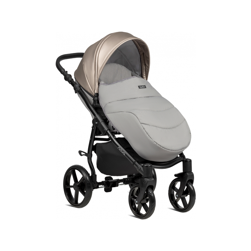 Универсальная коляска Tutis Novo 2в1 Warm Grey с накидкой на ноги