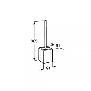 Ершик Roca Ice синий - размер