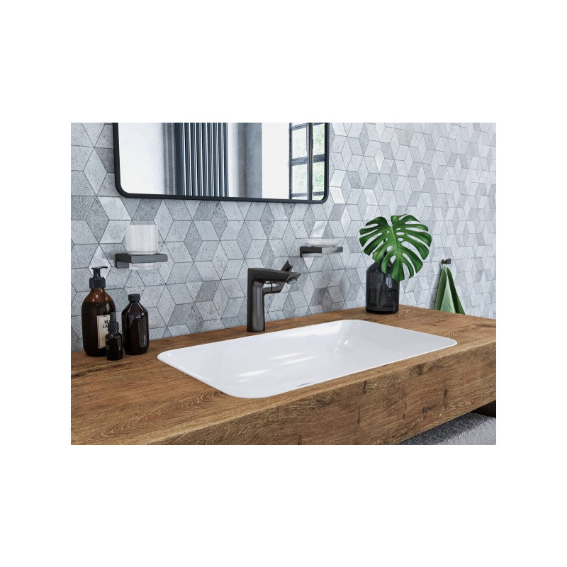 Мыльница Hansgrohe AddStoris матовый черный - общий вид