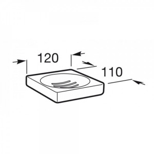 Мыльница Roca Tempo - размер