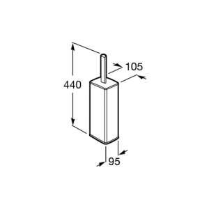 Ерш туалетный Roca Select - размер