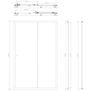 Душевая дверь Omnires Bronx 120 S2050 параметры