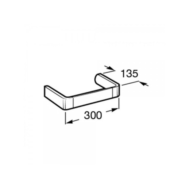 Держатель для полотенца Roca Select - размер