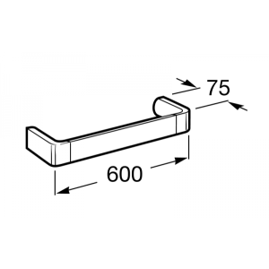 Держатель для полотенца Roca Select хром - размер