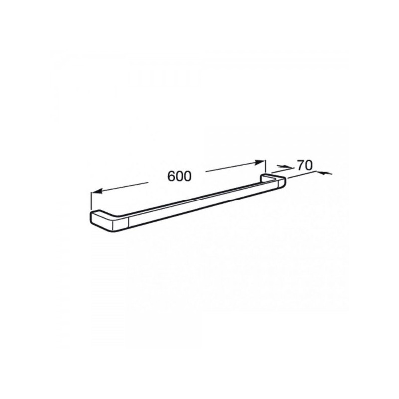 Держатель для полотенца Roca Tempo - размер
