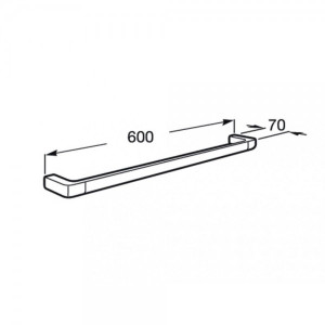 Держатель для полотенца Roca Tempo - размер