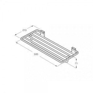 Полка для полотенца Roca Rubik - размер