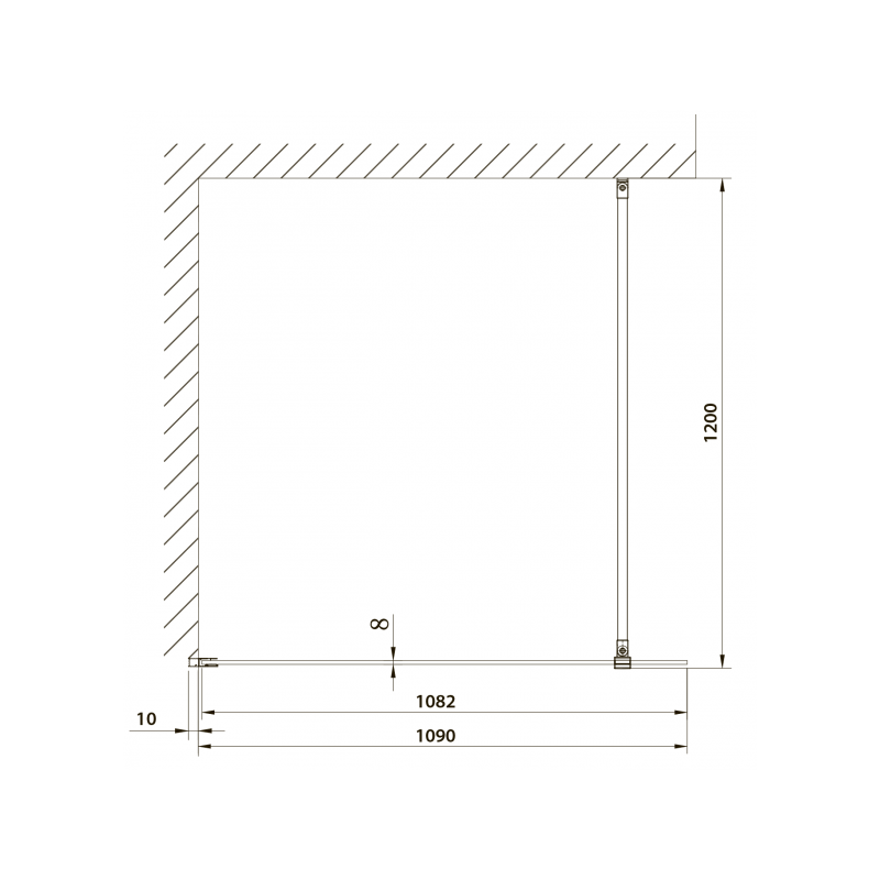 Душевая стенка Omnires Marina DNR11XBLTR параметры