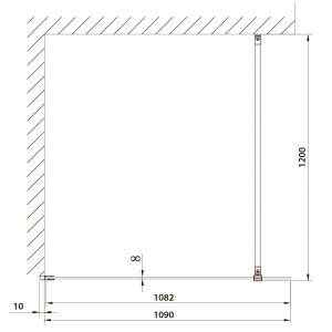 Душевая стенка Omnires Marina DNR11XBLTR параметры