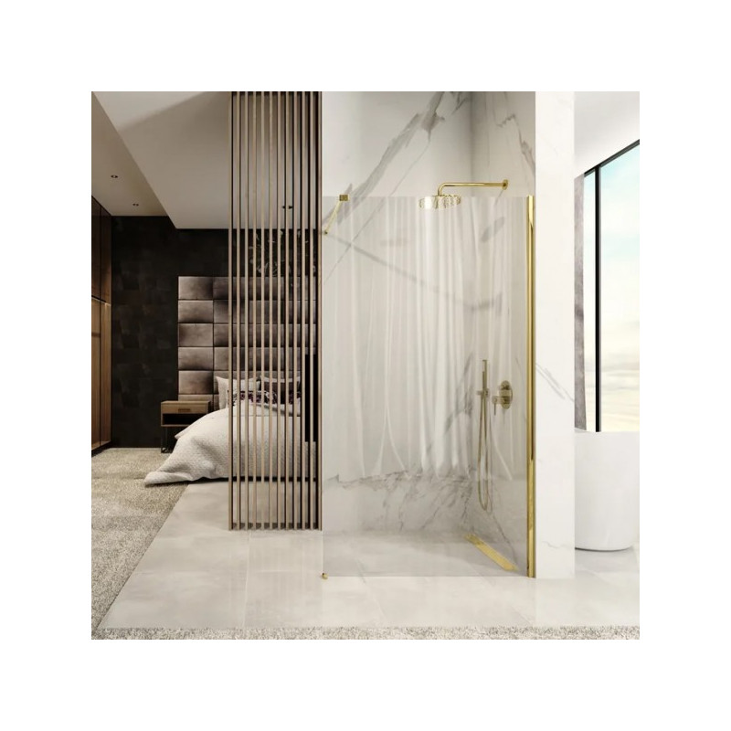 Душевая стенка Rea Aero N Gold REA-K8443 вид спереди