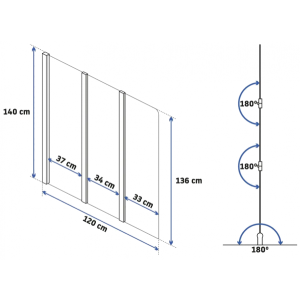 Душевая шторка Rea Agat-3 REA-W0301 параметры