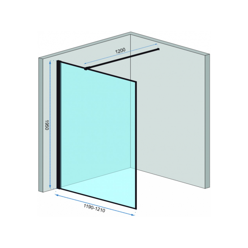 Душевая стенка Rea Bler REA-K7631 параметры