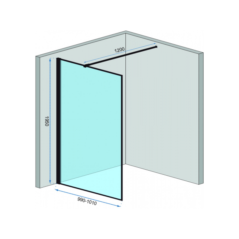 Душевая стенка Rea Bler REA-K7634 параметры