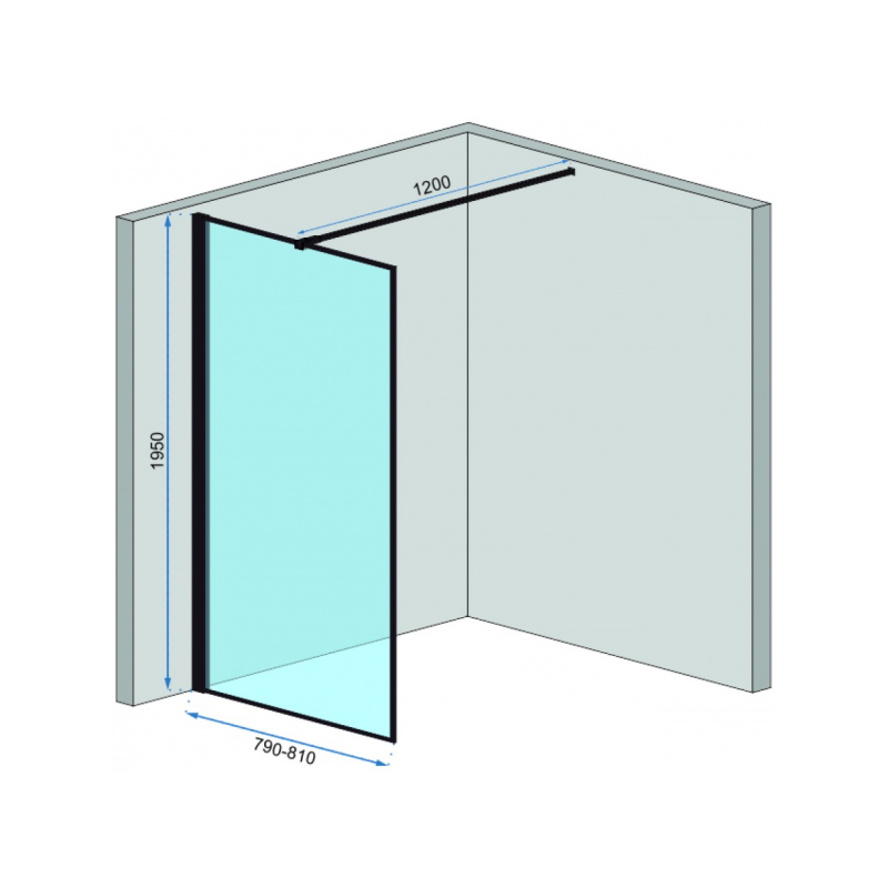 Душевая стенка Rea Bler REA-K7637 параметры