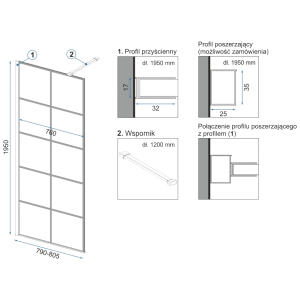 Душевая стенка Rea Bler-1 REA-K7952 параметры