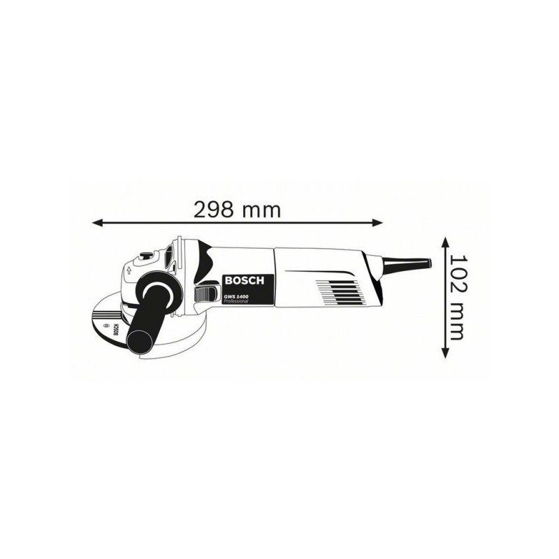 Угловая шлифмашина Bosch GWS 1400 0.601.824.800 схема